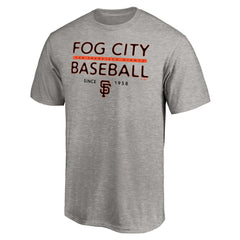San Francisco Giants Fog City Baseball T-Shirt - Heather Gray T-shirts