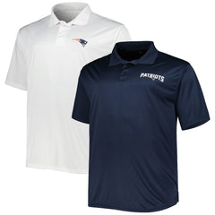 New England Patriots Solid Two-Pack Polo Set - Navy/White