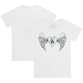 Los Angeles Dodgers Tiny Turnip Youth Angel Wings T-Shirt - White T-shirts