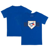 Toronto Blue Jays Tiny Turnip Youth Base Stripe T-Shirt - Royal T-shirts