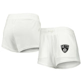 Brooklyn Nets Concepts Sport Women's Sunray Shorts White