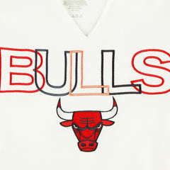 Chicago Bulls Concepts Sport Women's Sunray Notch Neck Long Sleeve Top White
