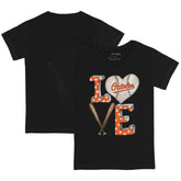 Baltimore Orioles Tiny Turnip Youth Baseball Love T-Shirt - Black T-shirts