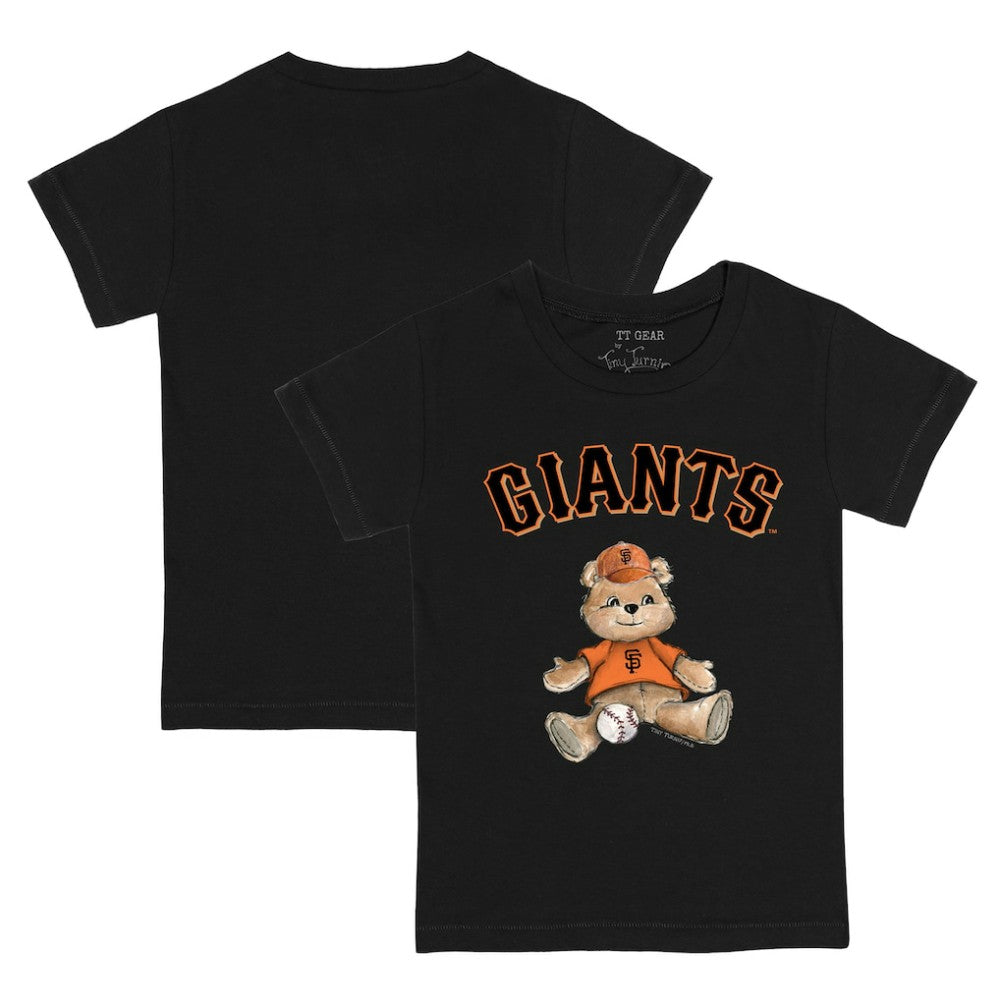 San Francisco Giants Tiny Turnip Youth Teddy Boy T-Shirt - Black T-shirts