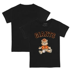 San Francisco Giants Tiny Turnip Youth Teddy Boy T-Shirt - Black T-shirts