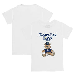 Tampa Bay Rays Tiny Turnip Youth Teddy Boy T-Shirt - White T-shirts