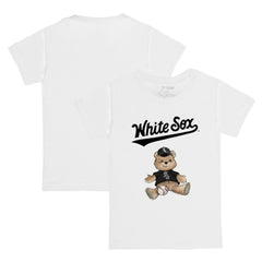 Chicago White Sox Tiny Turnip Youth Teddy Boy T-Shirt - White T-shirts