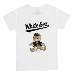 Chicago White Sox Tiny Turnip Youth Teddy Boy T-Shirt - White T-shirts