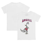 Los Angeles Angels Tiny Turnip Youth Bronto Logo T-Shirt - White T-shirts