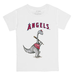 Los Angeles Angels Tiny Turnip Youth Bronto Logo T-Shirt - White T-shirts