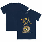 Milwaukee Brewers Tiny Turnip Youth Dirt Ball T-Shirt - Navy T-shirts