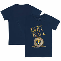 Milwaukee Brewers Tiny Turnip Youth Dirt Ball T-Shirt - Navy T-shirts