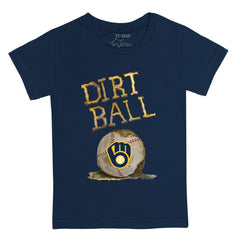 Milwaukee Brewers Tiny Turnip Youth Dirt Ball T-Shirt - Navy T-shirts