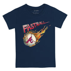 Atlanta Braves Tiny Turnip Youth Fastball T-Shirt - Navy T-shirts