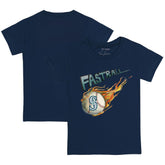 Seattle Mariners Tiny Turnip Youth Fastball T-Shirt - Navy T-shirts