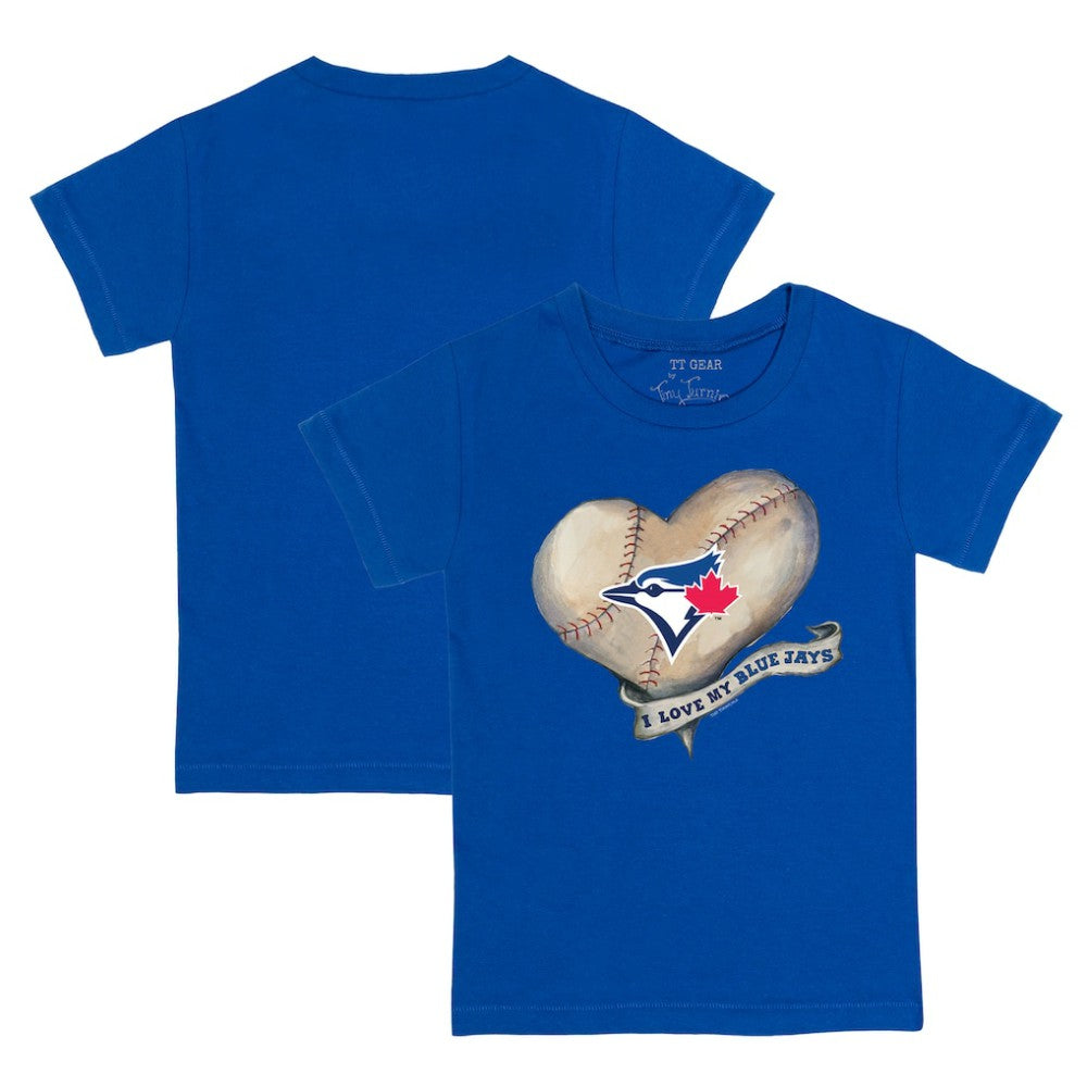 Toronto Blue Jays Tiny Turnip Youth Heart Banner T-Shirt - Royal T-shirts