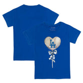Los Angeles Dodgers Tiny Turnip Youth Heart Lolly T-Shirt - Royal T-shirts