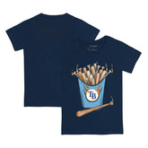 Tampa Bay Rays Tiny Turnip Youth Hot Bats T-Shirt - Navy T-shirts