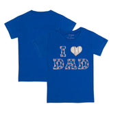 Chicago Cubs Tiny Turnip Youth I Love Dad T-Shirt - Royal T-shirts