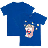 Chicago Cubs Tiny Turnip Youth Popcorn T-Shirt - Royal T-shirts
