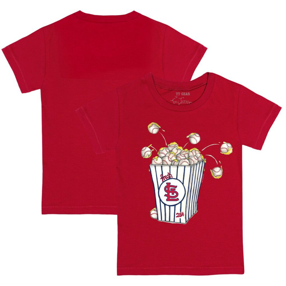 St. Louis Cardinals Tiny Turnip Youth Popcorn T-Shirt - Red T-shirts