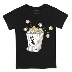 Chicago White Sox Tiny Turnip Youth Popcorn T-Shirt - Black T-shirts
