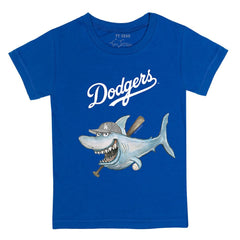 Los Angeles Dodgers Tiny Turnip Youth Shark T-Shirt - Royal T-shirts