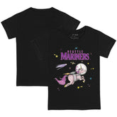 Seattle Mariners Tiny Turnip Youth Space Unicorn T-Shirt - Black T-shirts