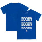 Los Angeles Dodgers Tiny Turnip Youth Stacked T-Shirt - Royal T-shirts