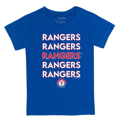 Texas Rangers Tiny Turnip Youth Stacked T-Shirt - Royal T-shirts