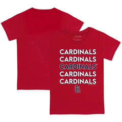 St. Louis Cardinals Tiny Turnip Youth Stacked T-Shirt - Red T-shirts