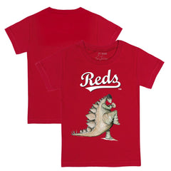 Cincinnati Reds Tiny Turnip Youth Stega T-Shirt - Red T-shirts