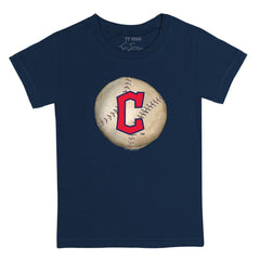 Cleveland Guardians Tiny Turnip Youth Stitched Baseball T-Shirt - Navy T-shirts