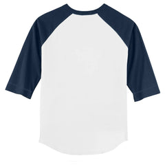 Cleveland Guardians Tiny Turnip Youth Stitched Baseball 3/4-Sleeve Raglan T-Shirt - White/Navy T-shirts