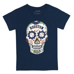 Houston Astros Tiny Turnip Youth Sugar Skull T-Shirt - Navy T-shirts