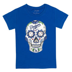 Los Angeles Dodgers Tiny Turnip Youth Sugar Skull T-Shirt - Royal T-shirts