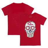 Philadelphia Phillies Tiny Turnip Youth Sugar Skull T-Shirt - Red T-shirts