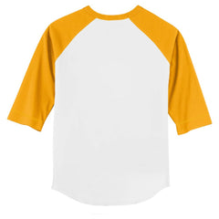 San Diego Padres Tiny Turnip Youth Sugar Skull 3/4-Sleeve Raglan T-Shirt - White/Gold T-shirts