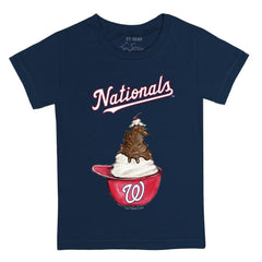 Washington Nationals Tiny Turnip Youth Sundae Helmet T-Shirt - Navy T-shirts