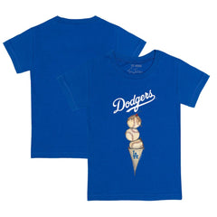 Los Angeles Dodgers Tiny Turnip Youth Triple Scoop T-Shirt - Royal T-shirts