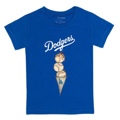 Los Angeles Dodgers Tiny Turnip Youth Triple Scoop T-Shirt - Royal T-shirts