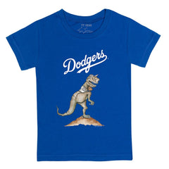 Los Angeles Dodgers Tiny Turnip Youth TT Rex T-Shirt - Royal T-shirts