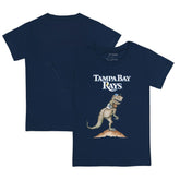Tampa Bay Rays Tiny Turnip Youth TT Rex T-Shirt - Navy T-shirts