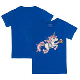 Los Angeles Dodgers Tiny Turnip Youth Unicorn T-Shirt - Royal T-shirts