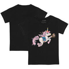 Miami Marlins Tiny Turnip Youth Unicorn T-Shirt - Black T-shirts
