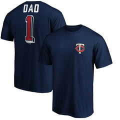 Minnesota Twins Number One Dad T-Shirt - Navy T-shirts