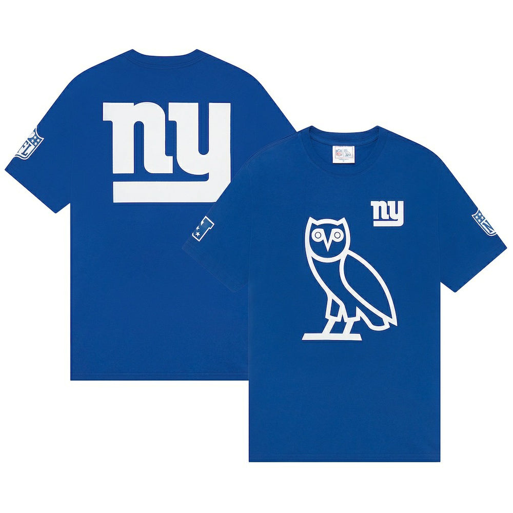 New York Giants OVO Owl Logo T-Shirt - Royal T-shirts