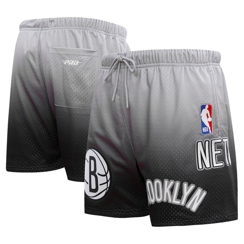 Brooklyn Nets Pro Standard Ombre Mesh Shorts Black/Gray