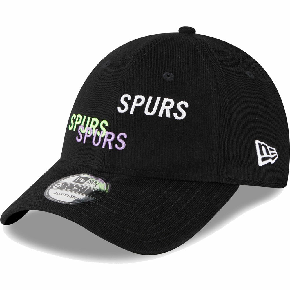 Tottenham Hotspur New Era Triple Wordmark 9FORTY Adjustable Hat Black - New Era for sale
