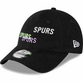Tottenham Hotspur New Era Triple Wordmark 9FORTY Adjustable Hat Black - New Era for sale